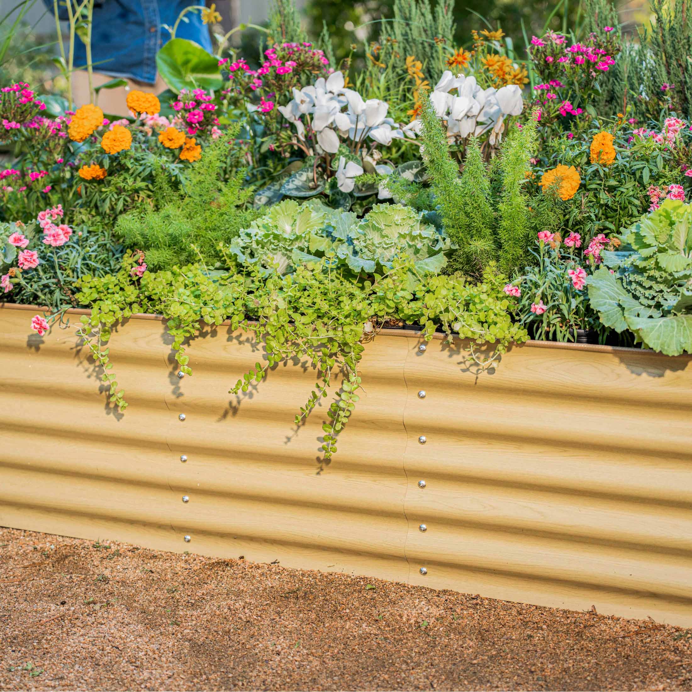 Vego Garden 17" Tall 6 In 1 Medium Modular Metal Raised Garden Bed Kit | Heirloom Boulevard