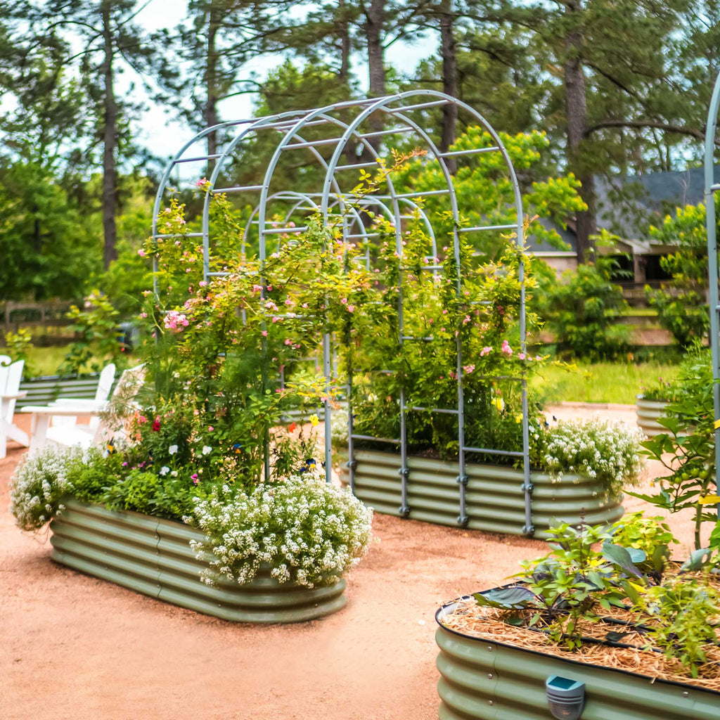 Vego Garden 17" Tall 9 In 1 Large Modular Metal Raised Garden Bed Kit | Heirloom Boulevard