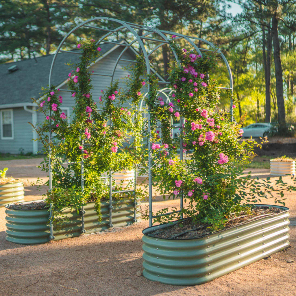 Vego Garden 17" Tall 6 In 1 Medium Modular Metal Raised Garden Bed Kit | Heirloom Boulevard