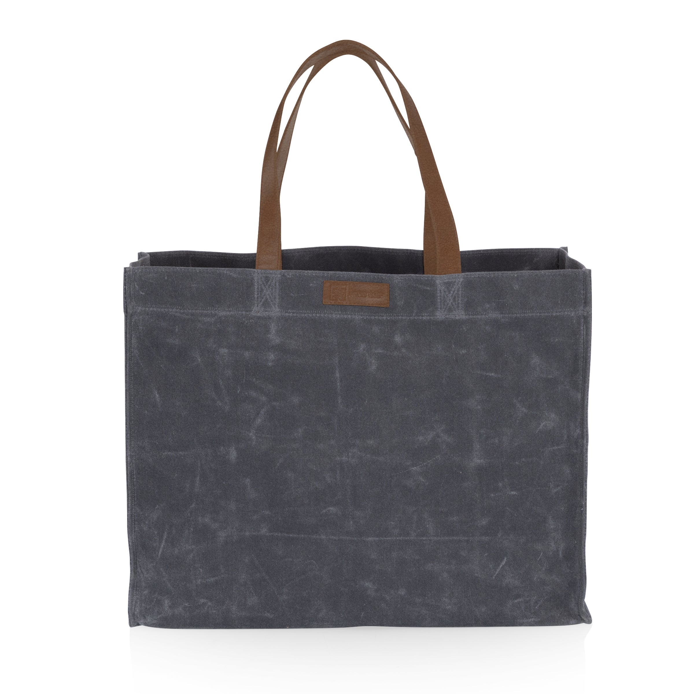 Legacy Market Waxed Canvas Tote with Leatherette Handles
