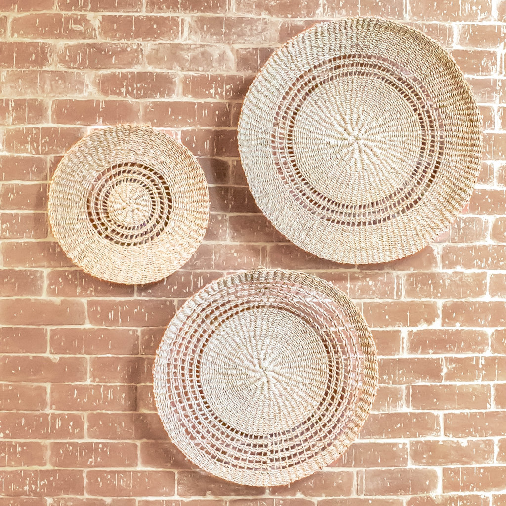 Open Weave Wall Baskets, Small - Woven Wall Baskets | LIKHÂ | Heirloom Boulevard