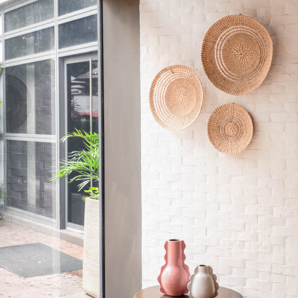 Open Weave Wall Baskets, Small - Woven Wall Baskets | LIKHÂ | Heirloom Boulevard