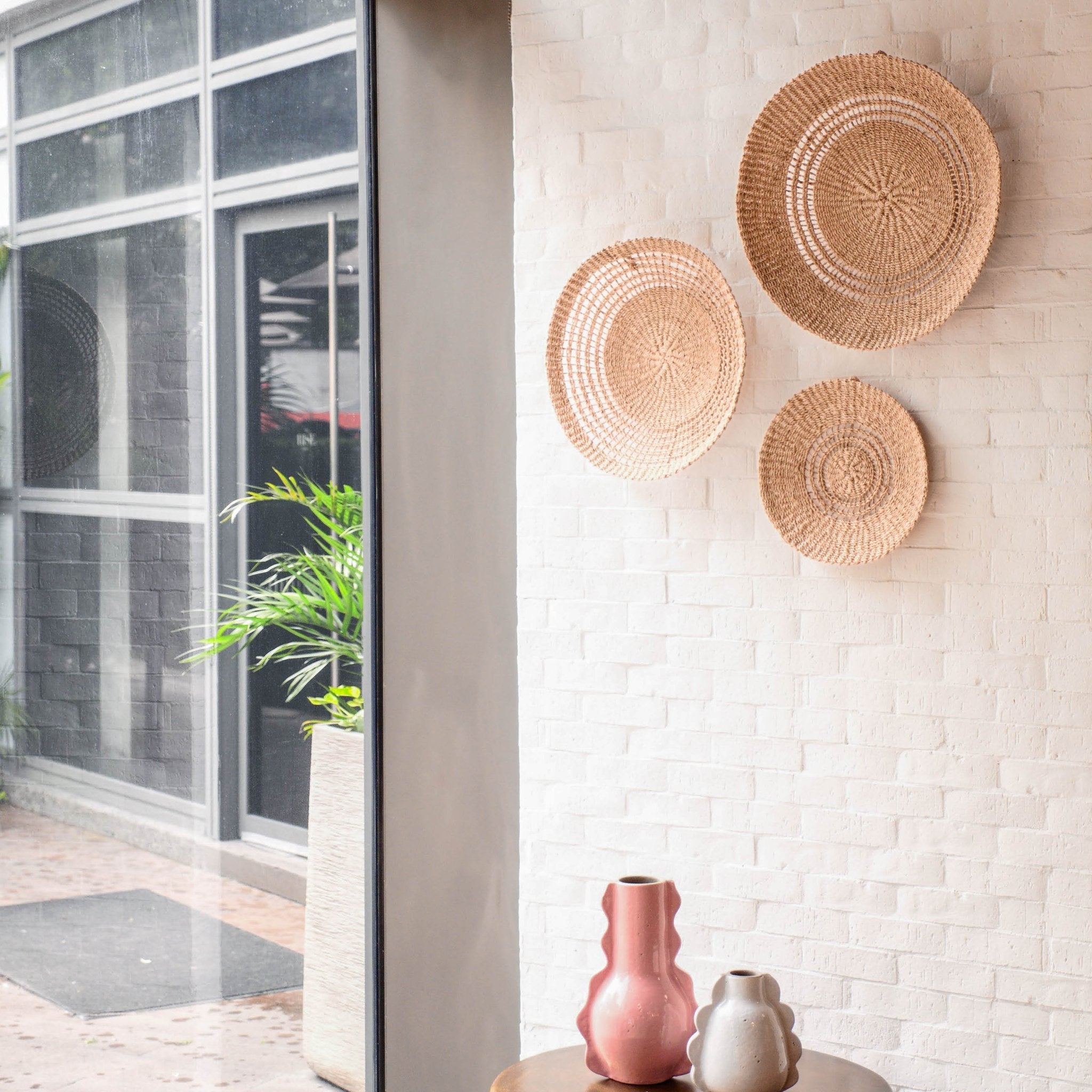 Open Weave Wall Baskets, Small - Woven Wall Baskets | LIKHÂ | Heirloom Boulevard