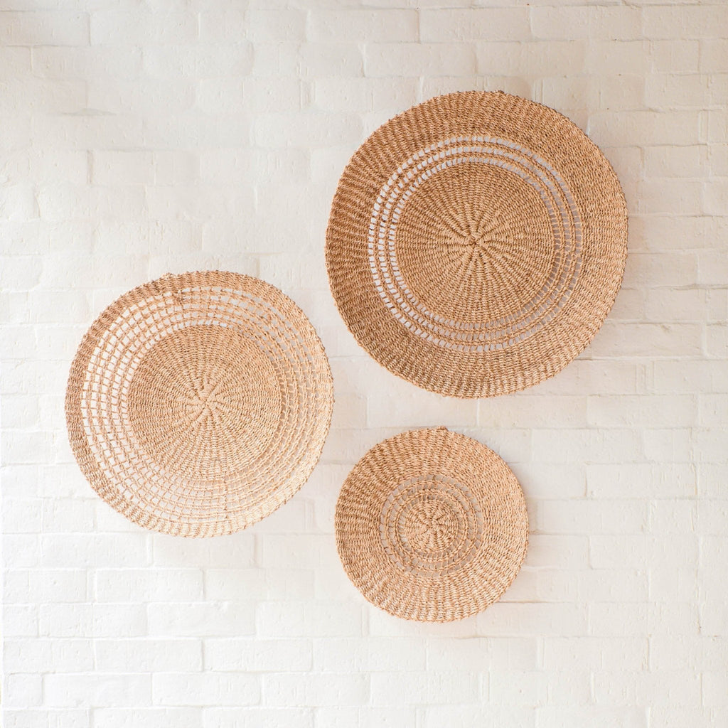 Open Weave Wall Baskets, Small - Woven Wall Baskets | LIKHÂ | Heirloom Boulevard