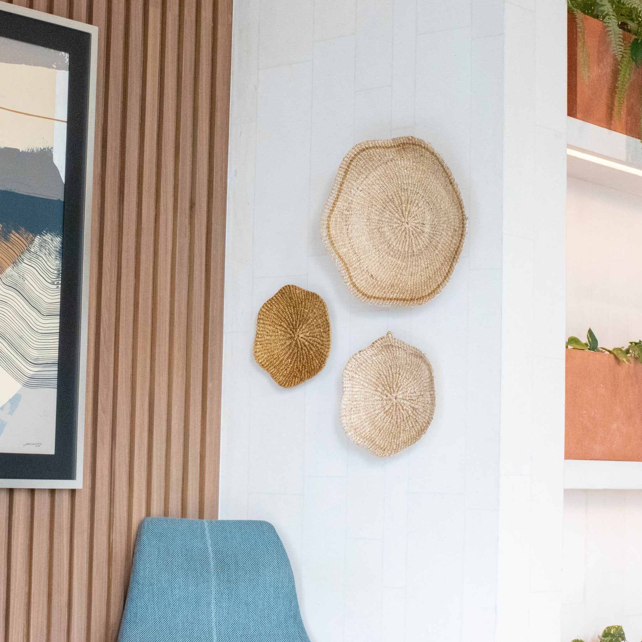 LIKHÂ Scallop Wall Baskets, Large - Wall Baskets | LIKHÂ LIKHÂ | Heirloom Boulevard
