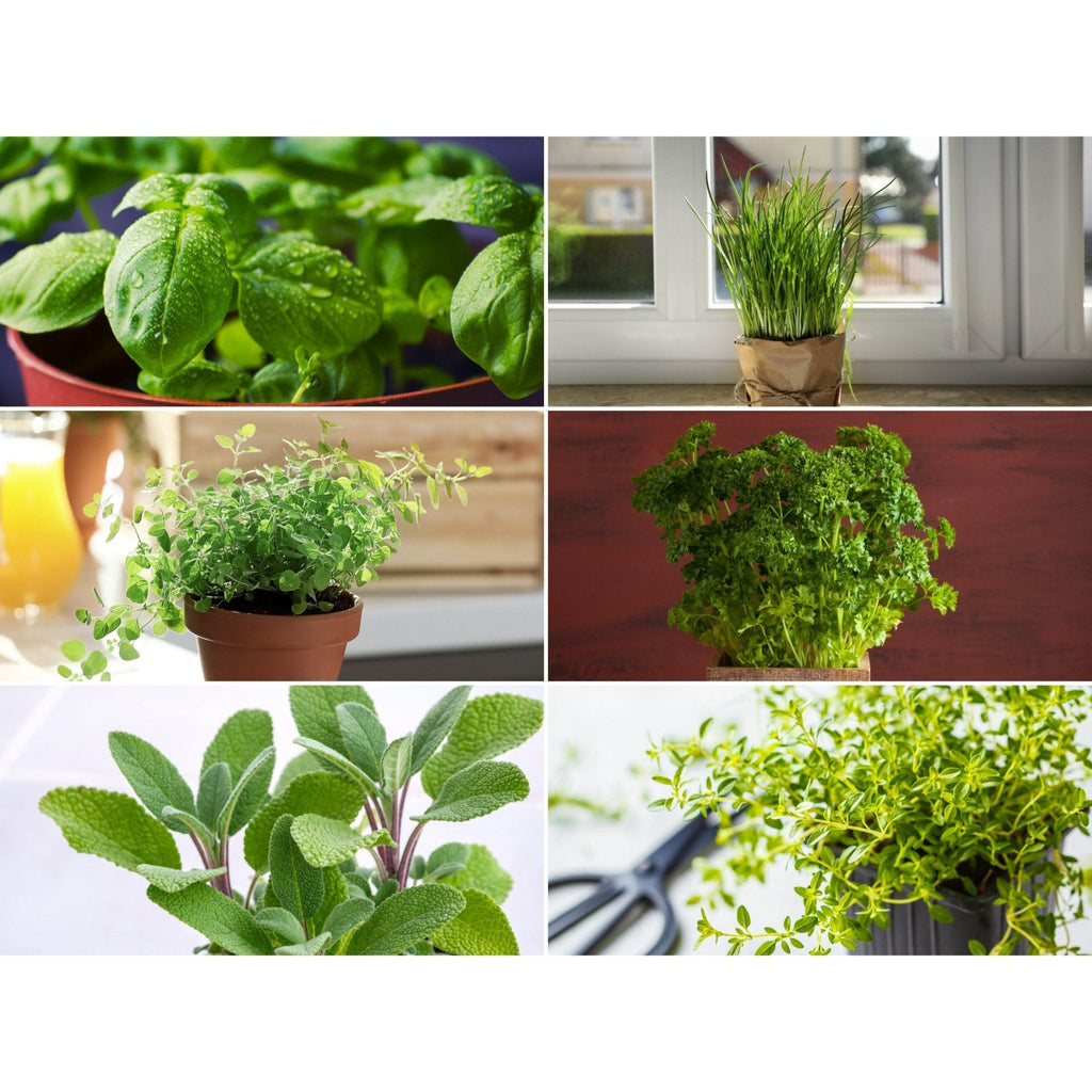 Southern Seeds Windowsill Herb Seed Collection – 6 Culinary Herbs | Heirloom Boulevard