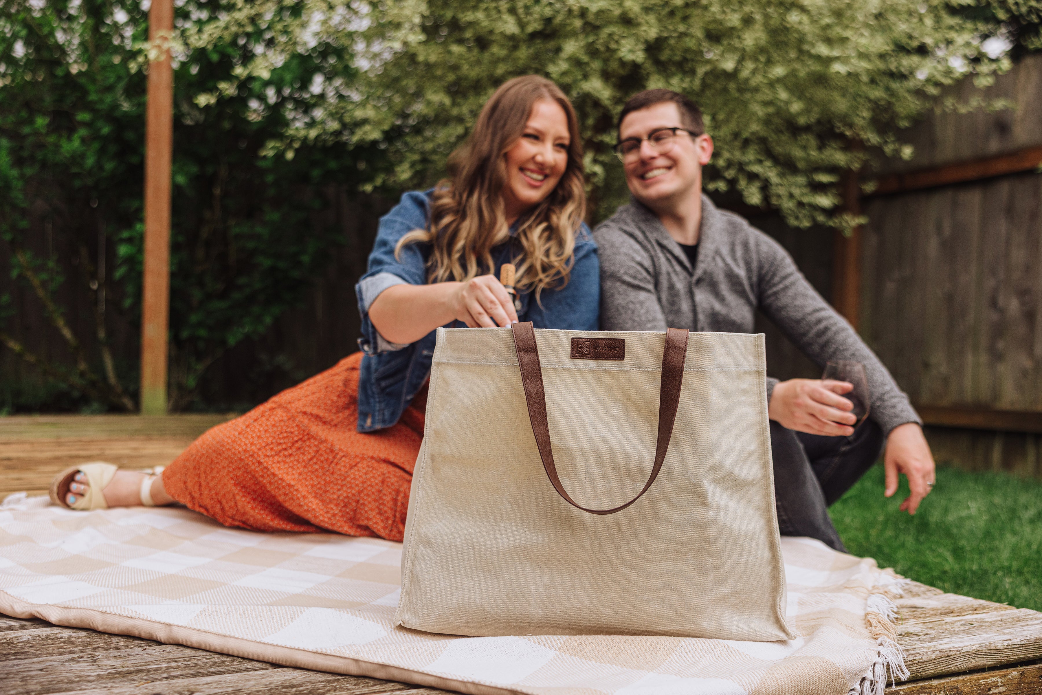 Legacy Market Waxed Canvas Tote with Leatherette Handles | Heirloom Boulevard