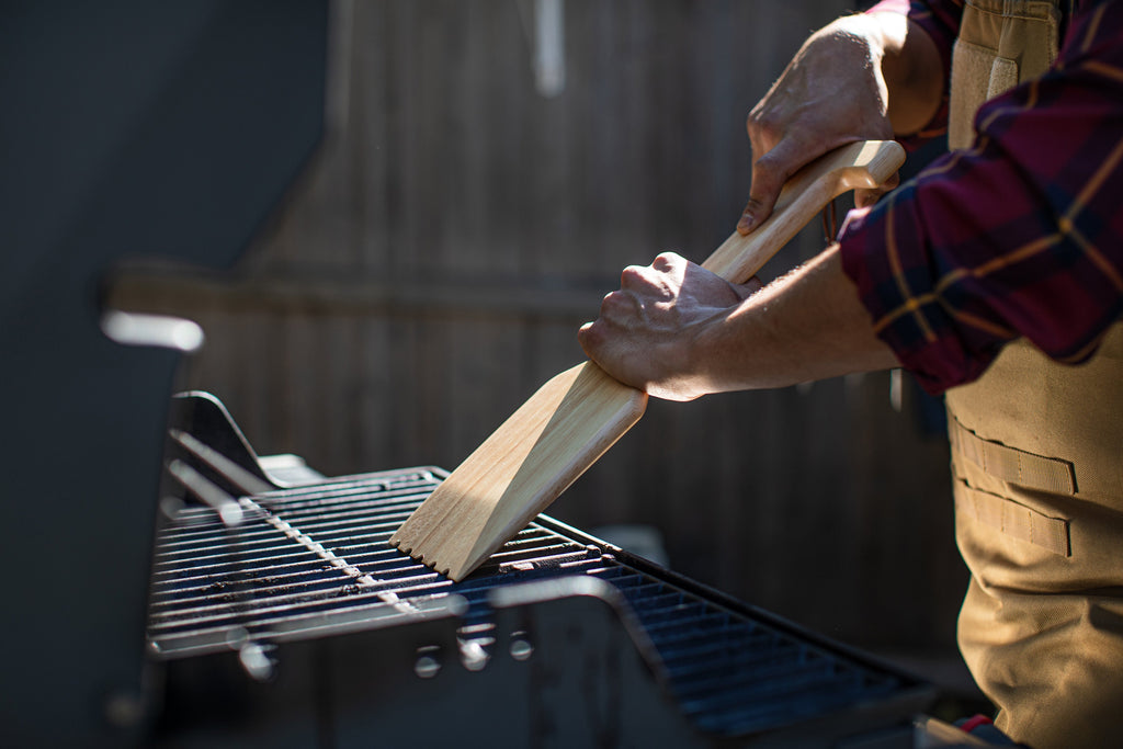 Oniva Hardwood BBQ Grill Scraper with Bottle Opener | Heirloom Boulevard