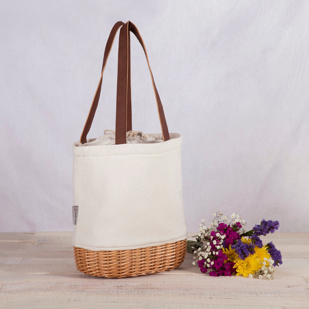 Picnic Time Pico Willow and Canvas Lunch Basket | Heirloom Boulevard